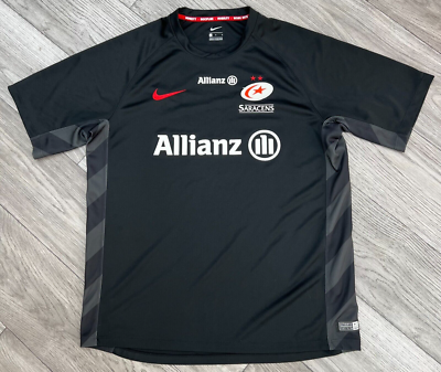 Saracens 2018/2019 Home Rugby Shirt Jersey Size L | eBay