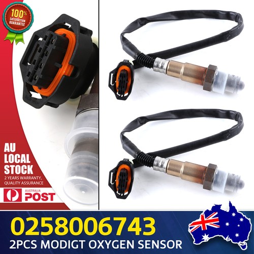 2 X OE MODIGT OXYGEN SENSOR suits HOLDEN VZ VE COMMODORE V6 POST -CAT ...