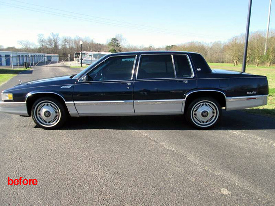 1991-1993 Cadillac DeVille 4Dr Sedan Rocker Panel Trim Molding FL