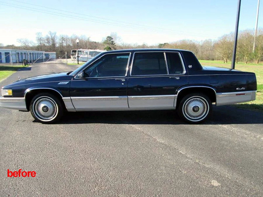 1991-1993 Cadillac DeVille 4Dr седан рокер панели отделки молдинг FL 12шт 5 3/4" - Изображение 2 из 4