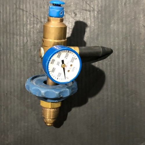 HELIUM CYLINDER GAUGE VALVE INFLATOR-HAND TIGHT, FREE SHIPPING