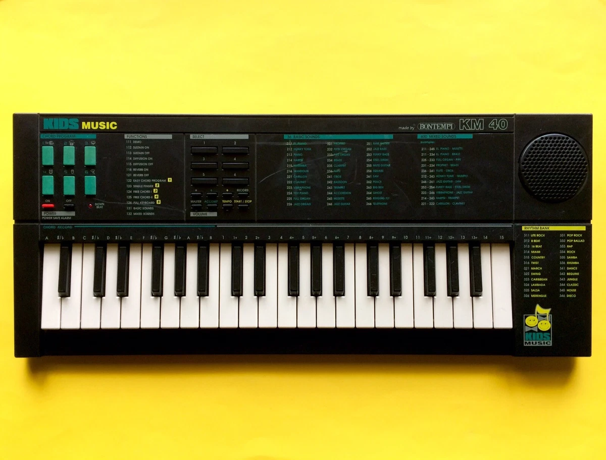 BONTEMPI Piano KM 40 Kids Music ORGAN Keyboard PIANO Synthesizer or Original Pac