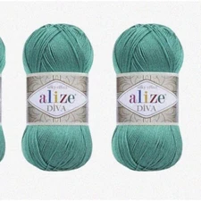 Silk Diva Artistry: Luxurious Microfiber Acrylic Yarn for Hand Knitting, Crochet