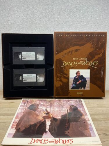 Dances With Wolves Limited Collectors Edition 2 VHS Box Set & Photos Uncomplete - Picture 2 of 24