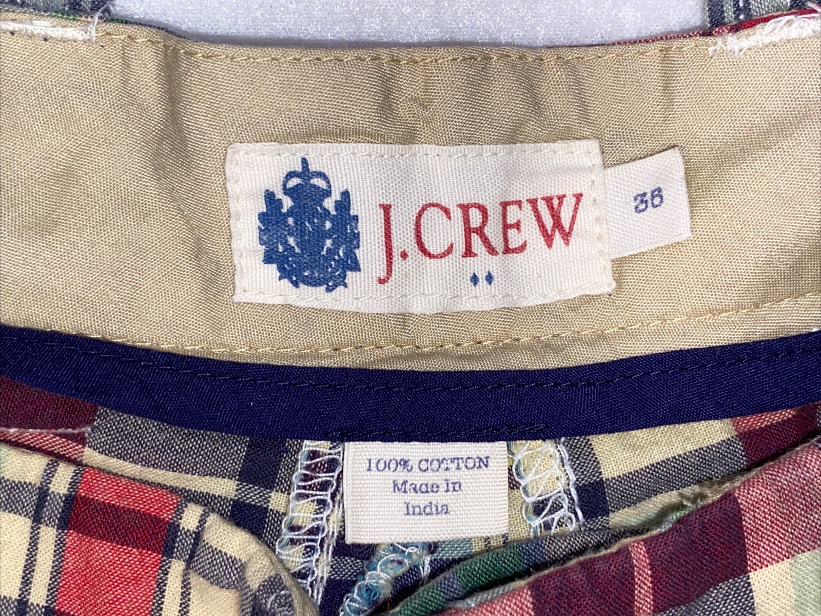 J Crew Field Shorts Patchwork Authentic Vintage S… - image 2
