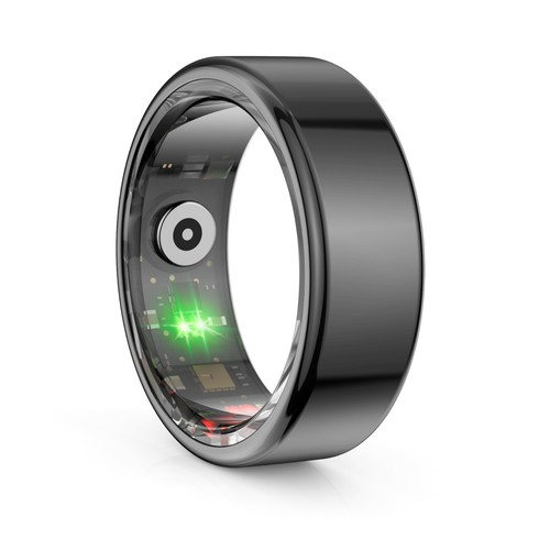 Smart Ring Herren/Damen Sport Fitness Läuft Schrittzähler Tracker Gold Schwarz - Bild 11 von 12