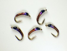 Bling Midge UV Baetis Brown Nymphs - Premium Trout Fly Fishing Flies Lot