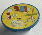 Fisher Price Little People Vintage Nursery Blue Art Table #929