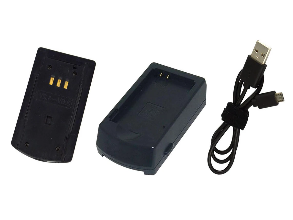 Caricabatterie USB Vhbw Per Fotocamera HP Photosmart R-Series – Dock E Cavo USB, 40 Cm, Nero - 2