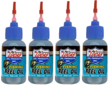 Lucas Fishing Reel Oil 1oz Needle Squeeze Oiler 10690 Marine Boat RV (4 Bottles)