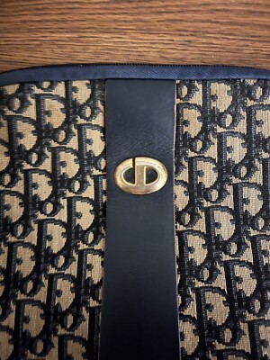 Vintage 80s Christian Dior Navy Blue Trotter Shoulder Bag | eBay