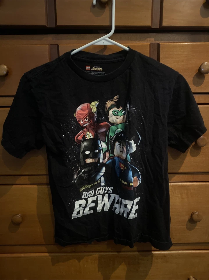 Lego Dc Comics Super Heros Shirt Black Youth Large 10/12 - Image 3 of 4