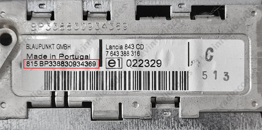 ✅LANCIA RADIO CODICE DI SBLOCCO DELTA FULVIA MUSA PHEDRA THEMA THESIS YPSILON✅ - Immagine 2 di 4
