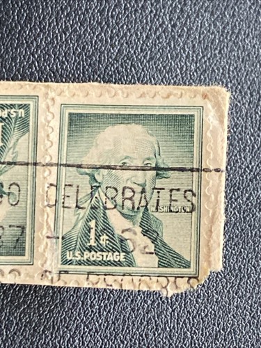 George Washington 1c, 4 Set of Stamps on Paper - Picture 5 of 7