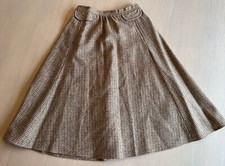 Vintage Patty Woodard 100 Wool Brown Plaid Skirt Size 10