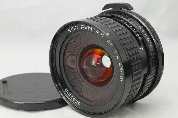 PENTAX smc PENTAX 67 45mm F4 medium format camera lens PENTAX smc PENTAX 67 45mm F4 medium format camera lens