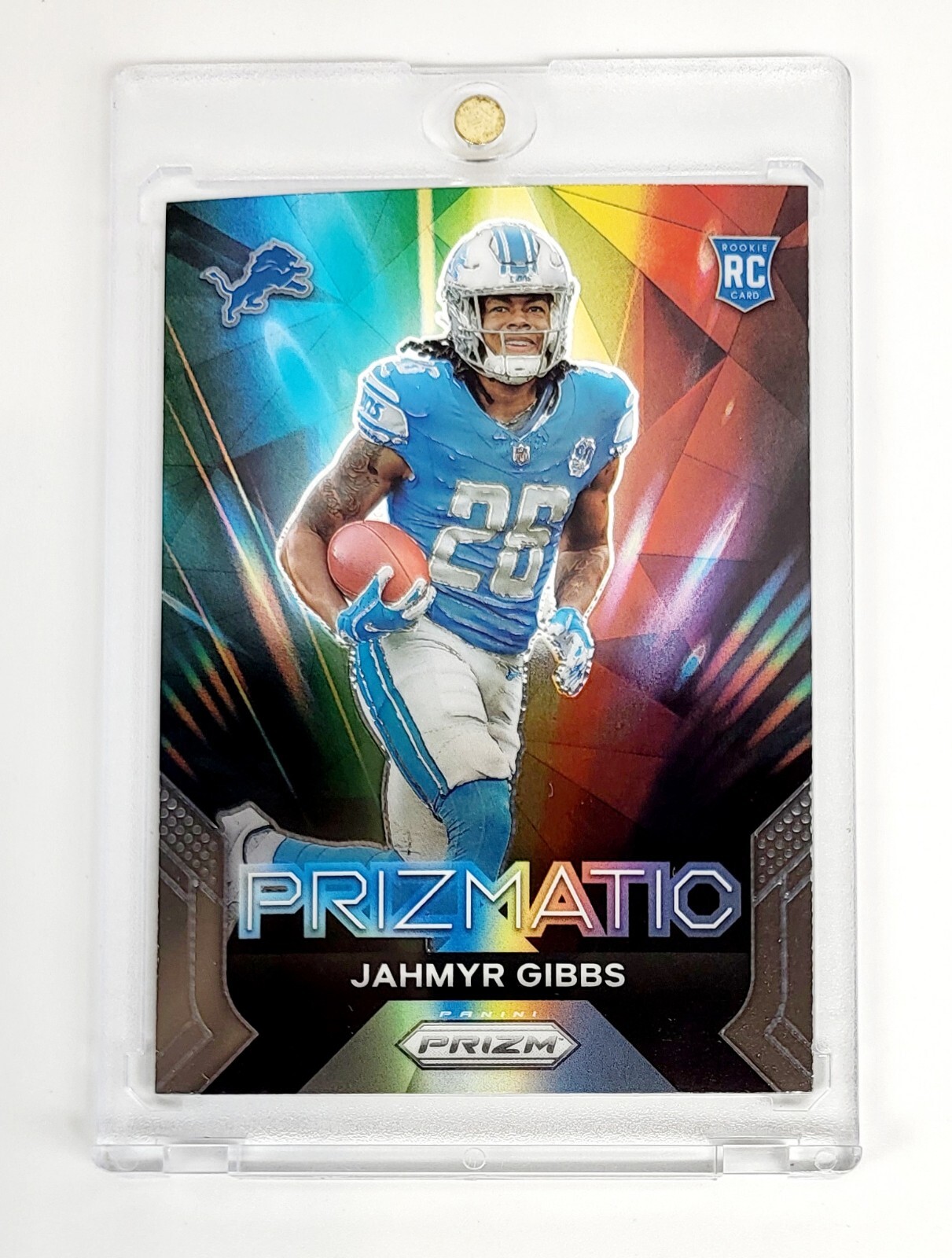 MINT RC 2023 Prizm Jahmyr Gibbs Prizm Prizmatic RC #20 DETROIT Lions  ALABAMA