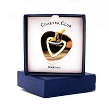 Charter Club Polished Goldtone Metal Heart Teacher Bookmark