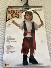 LIL PIRATE BOY Toddler Size 2-4 Pirate Halloween Costume 4 Piece