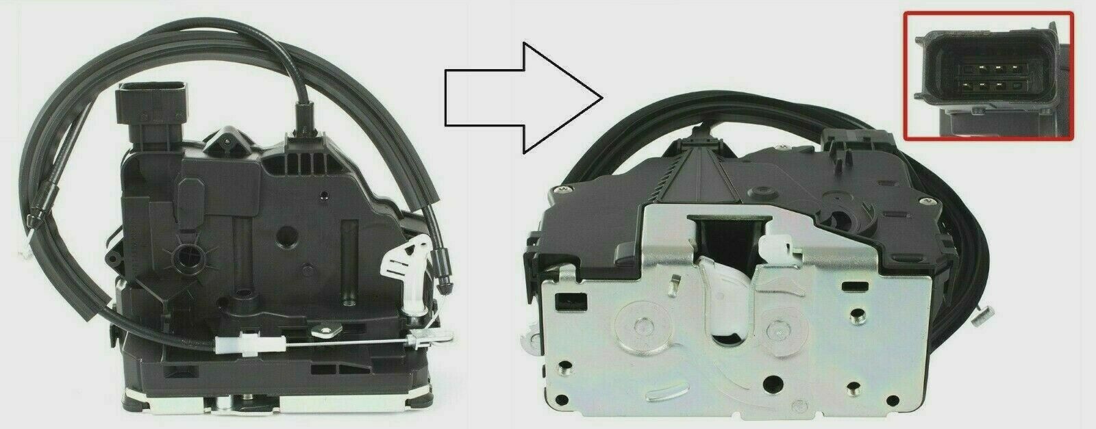Serrure arrière droite Peugeot Boxer 2006-2014 - Gâche centrale de porte d'origine BLIC 1345728080