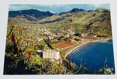 Vintage Postcard Machico Madeira Portugal Island Tourist Center Aerial View P2