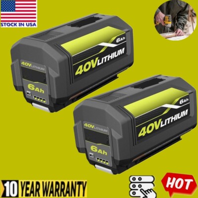 1/2 Pack For RYOBI 40V 6.0Ah Lithium-Ion Compact Battery High Capacity OP40201