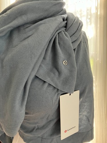 NWT lululemon Open Mind Wrap Sweater One Size Blue Cast