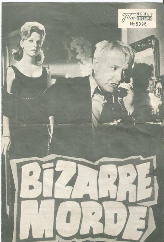BIZARRE MORDE - NO WAY TO TREAT A LADY   1968  AUSTRIA  Kino Neues Film Programm
