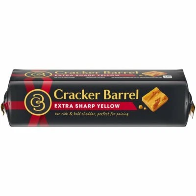 2 pack Cracker Barrel Extra Sharp Yellow Cheddar 2x8 oz , Cold Pack Shipment