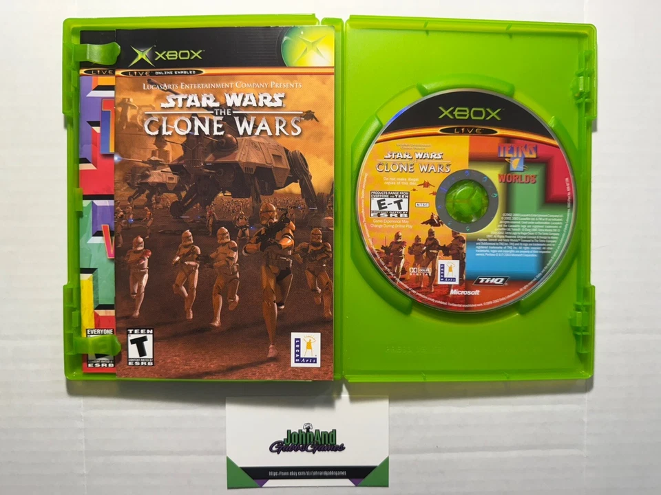Star Wars: The Clone Wars / Tetris Worlds Xbox 2003 - Complete & Tested - Image 3 of 3