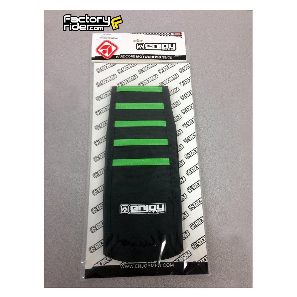 Pinza de cubierta de asiento Kawasaki KX 125/250 1999-2002 COSTILLAS TODO NEGRO/VERDE #77 Foto 3 de 3