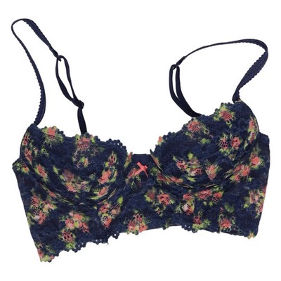 Muses, Bustier, Größe: 75B, Blau/Mehrfarbig, Blumen, Spitze, Damen #03D