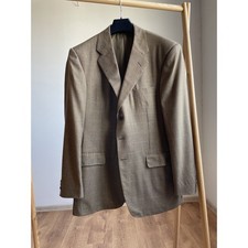 Chester Barrie Savile Row Saksley Pure Cashmere Plaid Blazer Size UK/US 42L