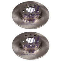2X Fast Bremsscheiben 251Mm Voll Hinten Passend FüR Alfa Romeo 147 156 164 Fiat