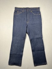 Vintage Levi's 517 Saddleman Boot Cut Regular Fit Dark Wash Jeans Size 36x30 New