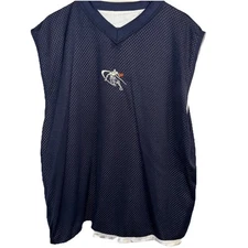 Vintage AND1 Reversible Basketball Jersey Mens Large Dark Blue/White Sleeveless