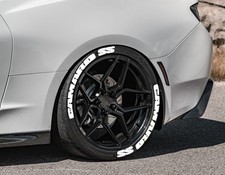 Tire Lettering Fit Camaro Ss Stickers 16-22 Set For 4 Tires Decal -1.25white