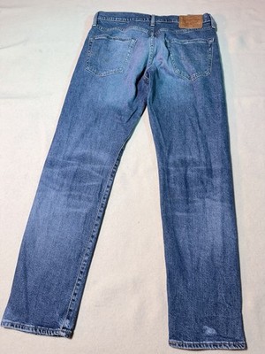 Levis Premium 502 Jeans Mens 33x32 Blue Denim Big E Pants