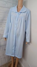 Jasmine Rose Robe Light Blue Snap Dress Lounge Housecoat Sz XL