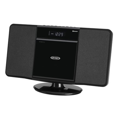 10W Wall-Mountable Bluetooth Home Stereo System, CD Player, AM/FM, Alarm, USB