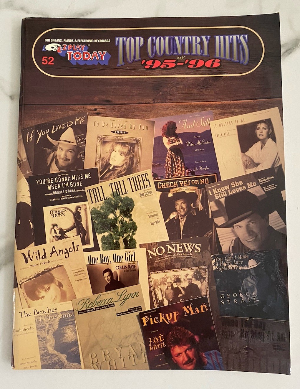EZ Play Today Organo Pianoforte e Tastiera Songbook #52 Top Country Hits 1995-96 Nuovo