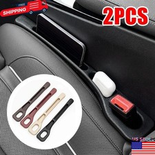 2 PCS Universal Car Seat Gaps Filler Side Seam Plug Strip Seat Gap Phone Holder