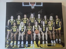 2025-2026 Iowa Hawkeye Womens Basketball Signed Team Photo