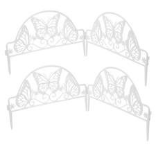 4 Stück Außenzaun Gartenzaun Begrenzung Zaun Deko Rasenzaun Weihnachten6223