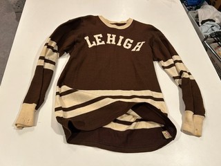 original circa 1940's 50's LEHIGH college hockey GAME WORN WOOL HOCKEY JERSEY
