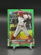 2025 Bowman Chrome Enry Torres Green Shimmer /99 1st Prospect Reds