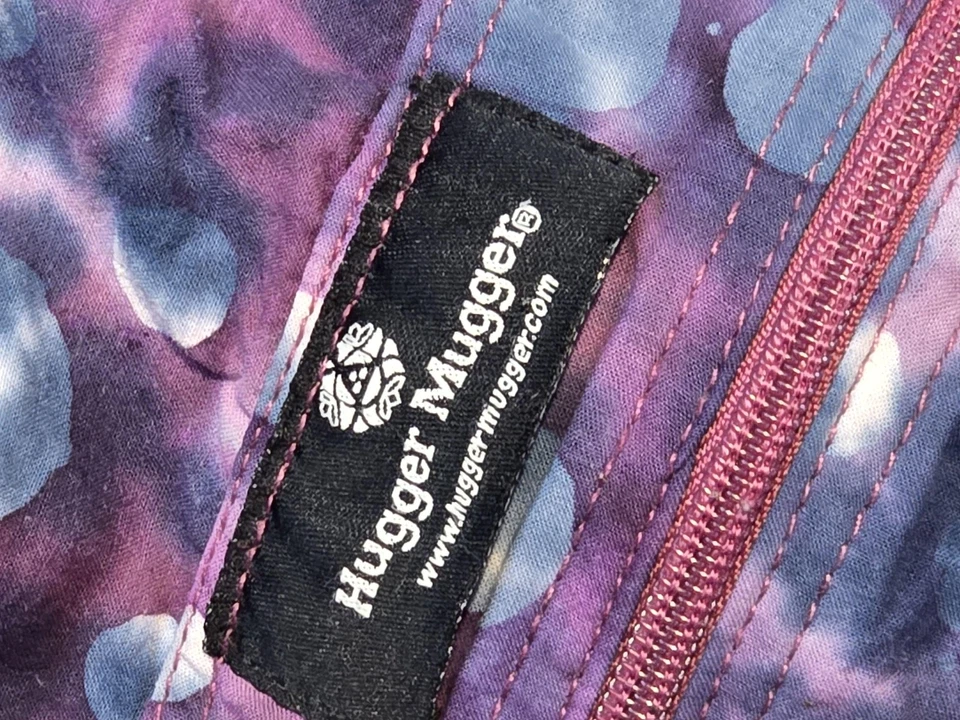 Bolsa de tapete de ioga Hugger Mugger roxa tingida alça ajustável com zíper bolso transportador - Imagem 2 de 4