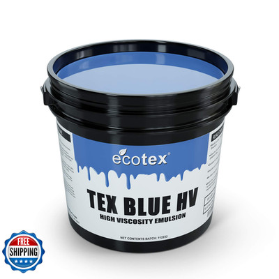 Screen Print Direct Ecotex Tex Blue Hv Emulsion Gallon - 128Oz. - High