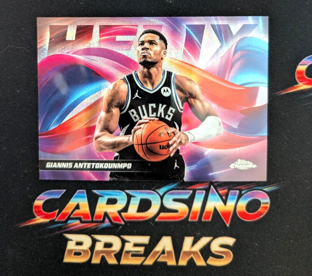 2025-26 Topps Chrome HELIX Giannis Antetokounmpo Bucks #H-4 - CASE HIT SSP