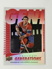 2023-24 Upper Deck Trilogy Generations Maurice Richard #TG-13A 179/799 Red